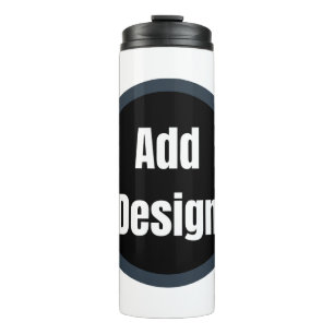 Termo Crea tu propio azul gris oscuro personalizado