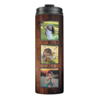 Crea tu propio collage de fotos en madera rústica