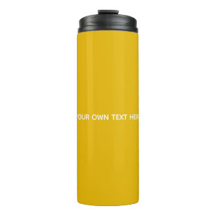 Termo Crea tu propio diseño personalizado amarillo