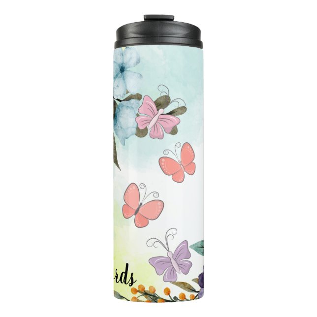 Termo Crea tus propias mariposas y flores silvestres (Anverso)