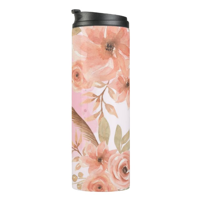 Termo Crear su propia flor de Rosas de Peach (Rotado hacia la derecha)