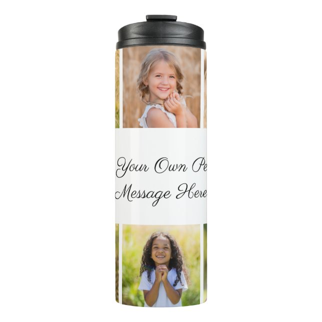 Termo Create Your Own 6 Photo Collage Add Your Greeting (Anverso)