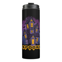 Termo Creepy Purple Mansion Spooky Haunted House