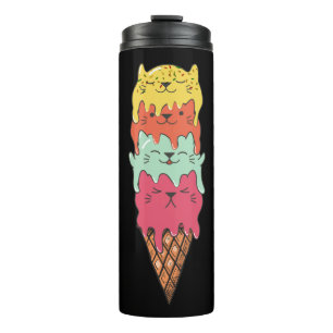 Termo Crema de hielo de gato   Kawaii Kittens