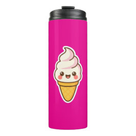 Termo Crema de hielo de Kawaii dulce