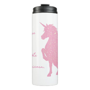 Termo Creo en la unicornio rosa invisible.