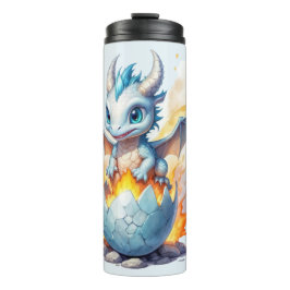 Termo Cría de Dragón Azul de Fuego de Escarcha 