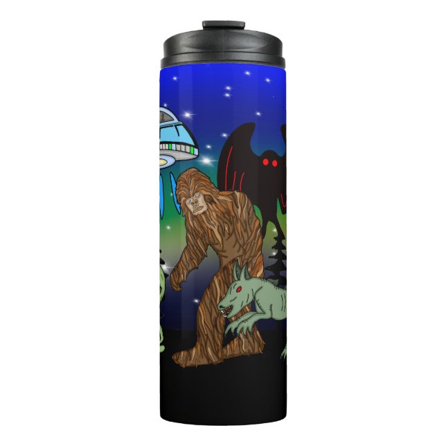 Termo Criptidos, Pie, Sasquatch, Mothman, Alien, OVNI (Anverso)
