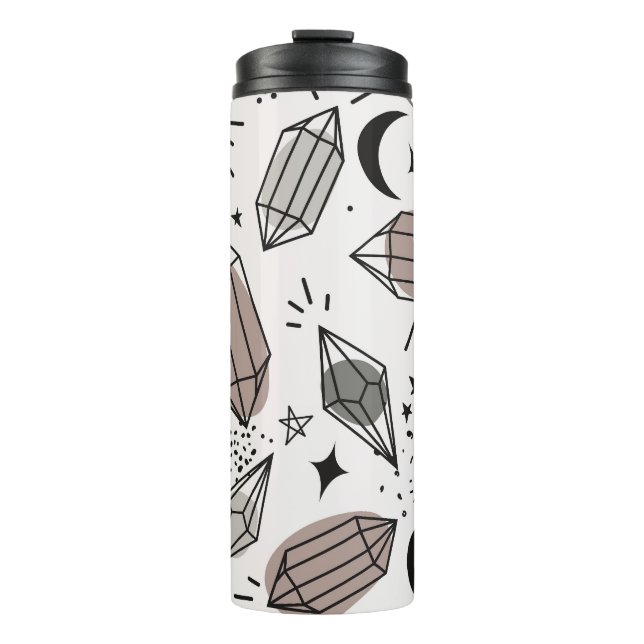 Termo Cristales, Luna, Estrellas, Diseño superficial. (Anverso)