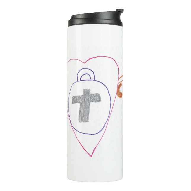 Termo Cristo es el Tumbler Termal Clave (Rotado hacia la izquierda)