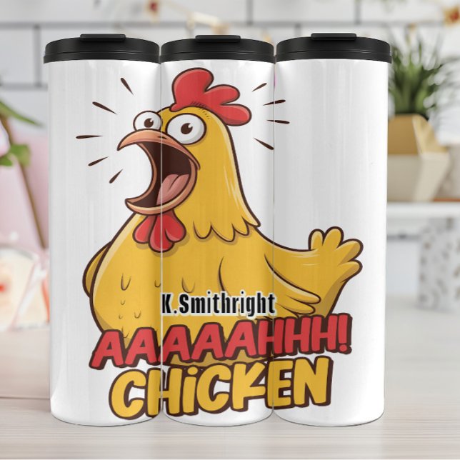 Termo Crítico arte gráfico divertido de pollo (Subido por el creador)