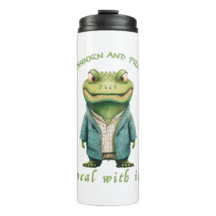 Termo Crocodile Stubborn Deal With It Atima Diversión Ad