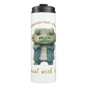 Termo Crocodile Stubborn Deal With It Atima Diversión Ad