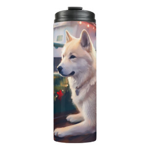Termo Crucero de Navidad Akita: Delicia Navideña Paw-som