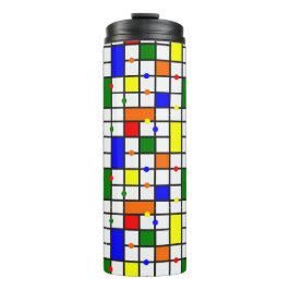 Termo Crucigrama colorido