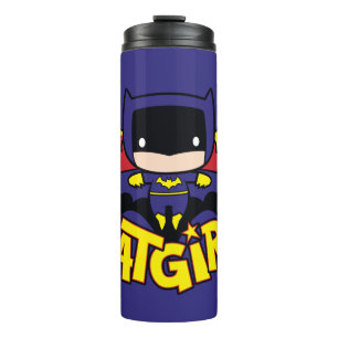 Termo Ctorial Batgirl con motivo de gotham Skyline y log