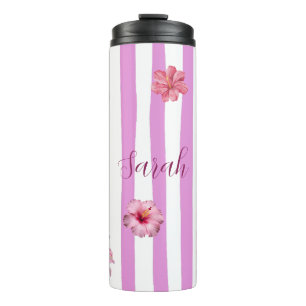 Termo Cuaderno floral de acuarela de lavanda personaliza