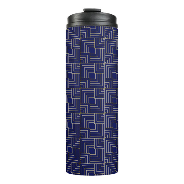 Termo Cuadrados azules (Anverso)