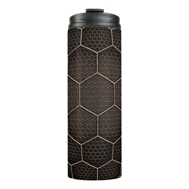 Termo Cuadrícula d hexagonal de textura de fondo (Anverso)
