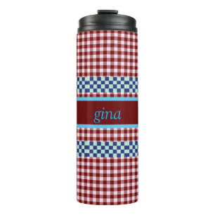 Termo Cuadro Escocés Personalizado