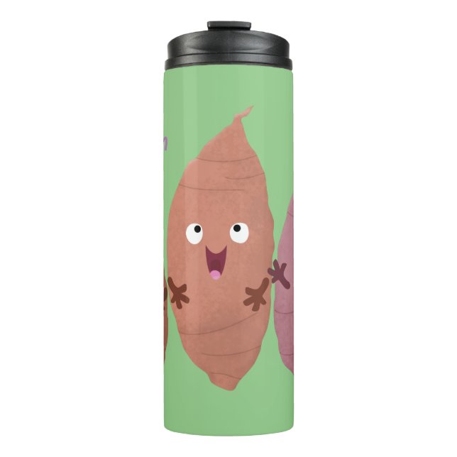 Termo Cuadros cantando batatas personalizado verduras (Anverso)