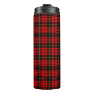 Termo Cuadros Escoceses Clan MacQueen Rojo Negro