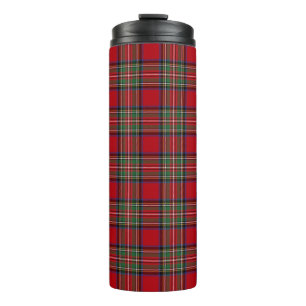 Termo Cuadros Escoceses Clan Stewart Rojo Verde Azul Pla