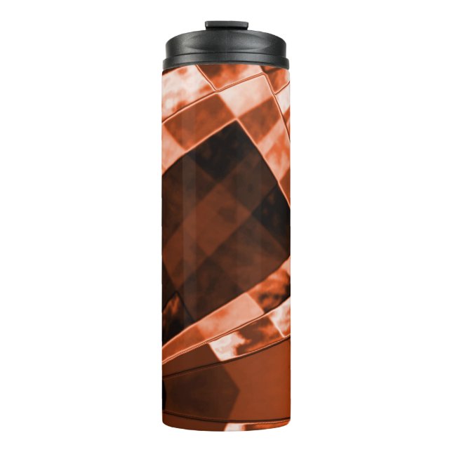 Termo Cuadros y rectángulos de coral inclinados y alguno (Anverso)