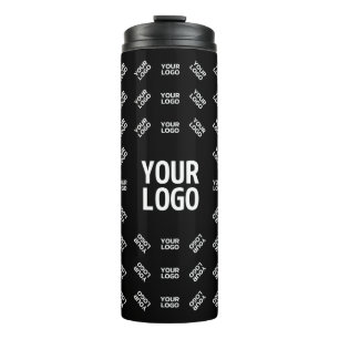 Termo Cualquier diseño o logotipo de imágenes cargadas