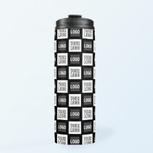 Termo Cualquier patrón de repetición de dos logotipos o 