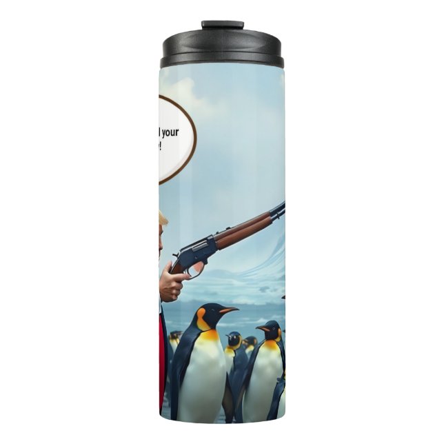 Termo Cuando el presidente es estúpido (Anverso)