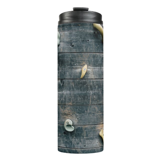 Termo Cuatro decoraciones de madera marrón en la pared (Anverso)