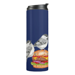 Termo Cuatro pájaros hamburguesas de queso pollo con tap