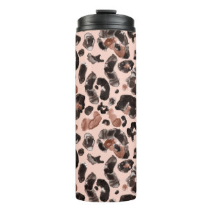 Termo Cubierta de leopardo, patrón sin costuras de piel 