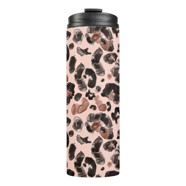 Termo Cubierta de leopardo, patrón sin costuras de piel  (Anverso)