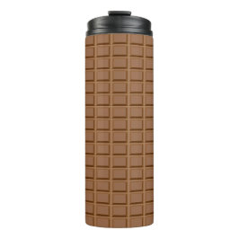 Termo Cuchara de chocolate marrón con estampado