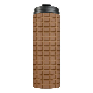 Termo Cuchara de chocolate marrón con estampado