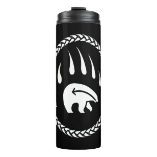 Termo Cuchilla de oso tribal Tumbler Bear Art Drinkware