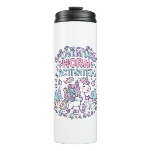 Termo Cuerno de Aventura de Unicornio Activado Gráfico P