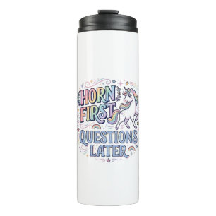 Termo Cuerno de Unicornio Preguntas Primero Adorable Sti
