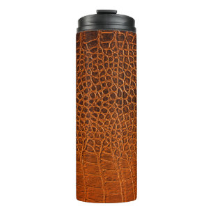 Termo Cuero de cocodrilo marrón