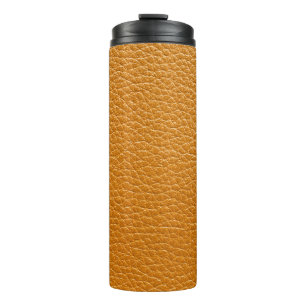 Termo Cuero marrón, fondo de textura de cierre.