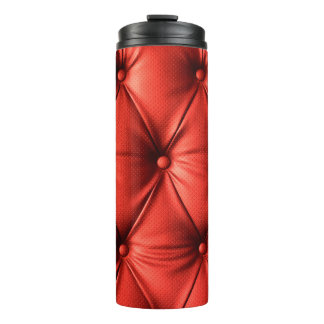 Termo Cuero rojo, textura