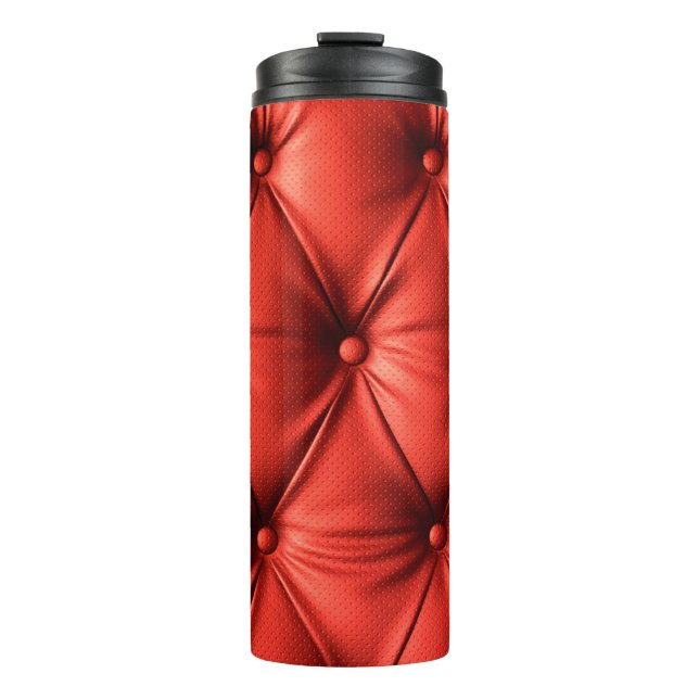 Termo Cuero rojo, textura (Anverso)