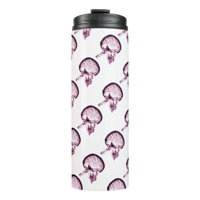 Termo Cuestión de cerebro de visión de rayos X - rosa (Anverso)