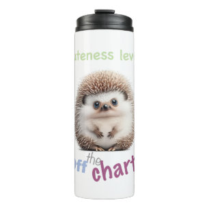 Termo Cuidad de Hedgehog Nivel Cute Adorable Cita Gracio
