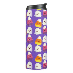 Termo Cuidada Candy De Halloween Y Patrón Fantasma