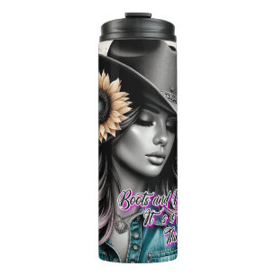 Termo Cuidada Cowgirl Occidental