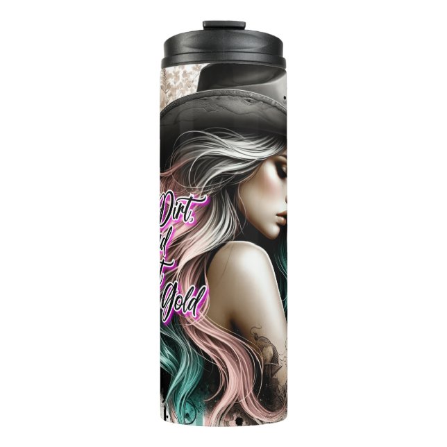 Termo Cuidada Cowgirl Occidental (Anverso)