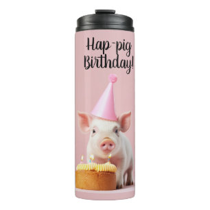 Termo ¡Cumpleaños de los cerdos de Hap!